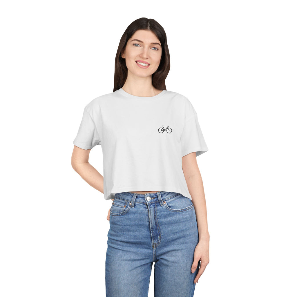 Road Bike Minimalist Crop Top
