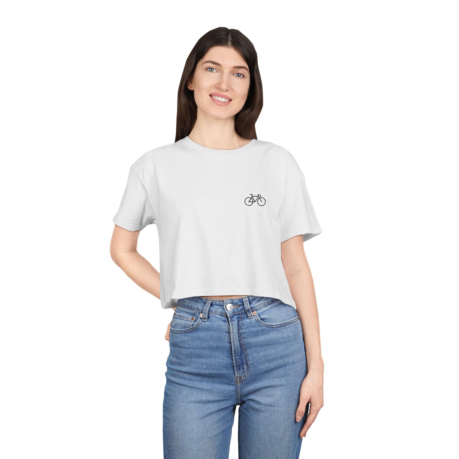 Road Bike Minimalist Crop Top